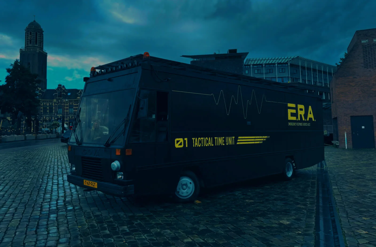The Time Jump mobiele escaperoom, omgebouwde SRV-wagen tijdmachine over klimaat in Zwolle